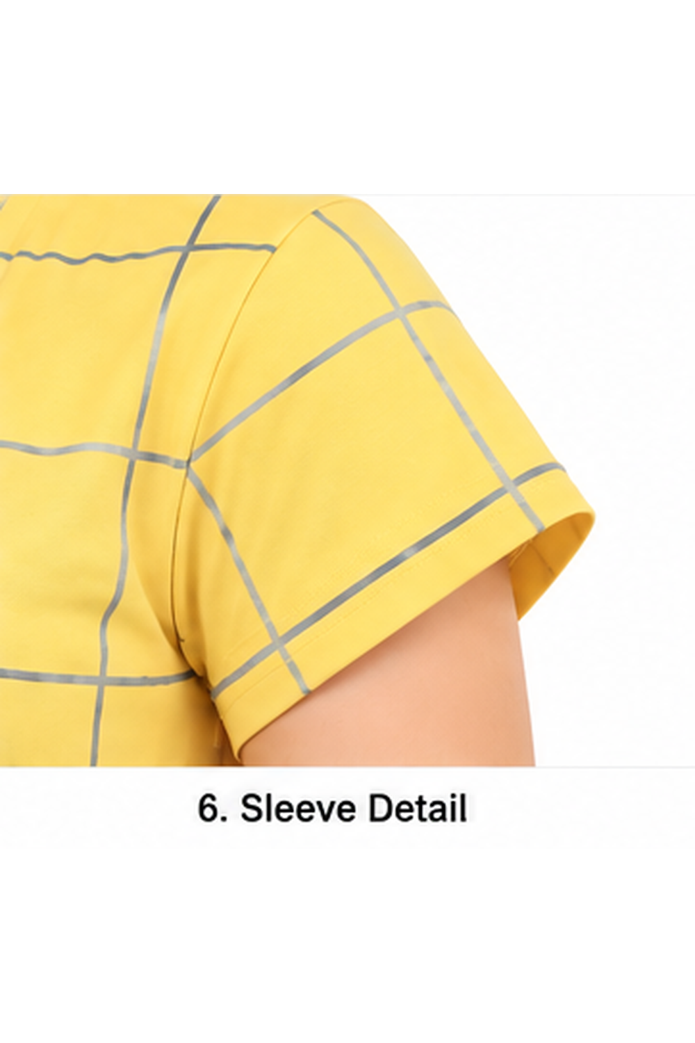 Travel Light Yellow Check Short Nighty