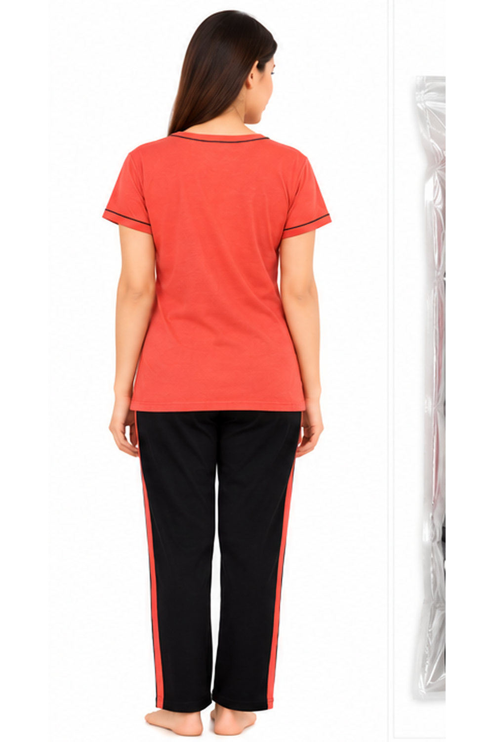 Wild One Coral T-Shirt Pajama Set
