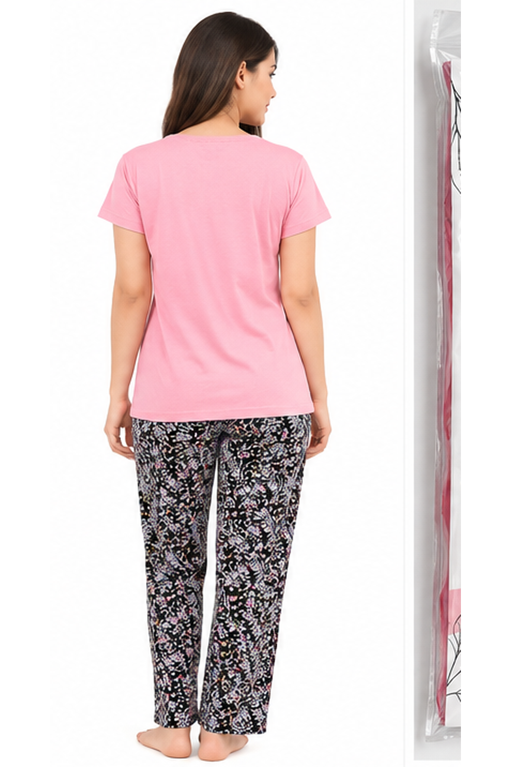 Be Yourself Pink T-Shirt Pajama Set