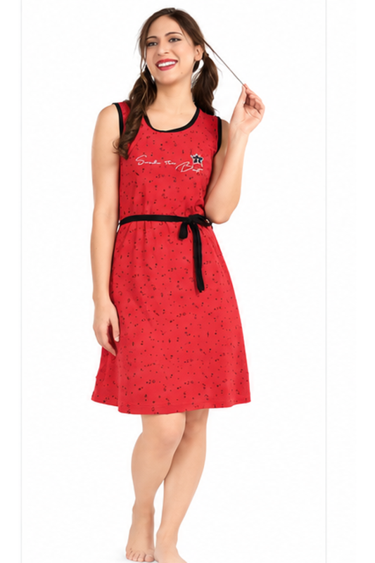 Smile the Day Red Short Slip